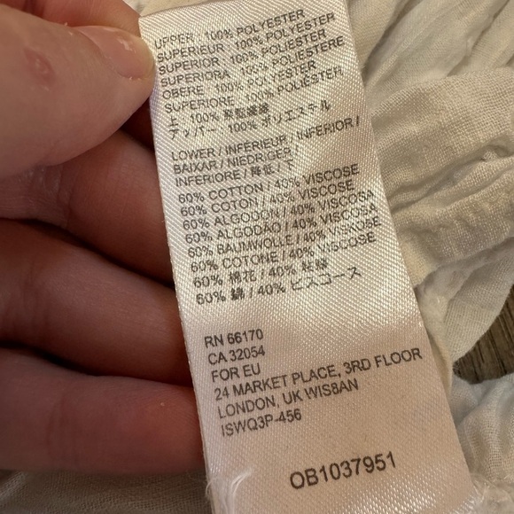 Free People Lina Lace Top- Crisp White - Picture 7 of 7